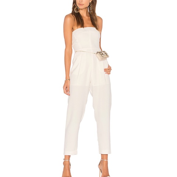 NEW Line & Dot Marais Jumpsuit in White SZ Small - Picture 3 of 5